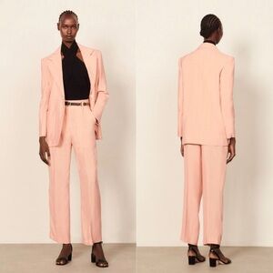 SANDRO 2pce Nathalie jacquard Blazer + Pants